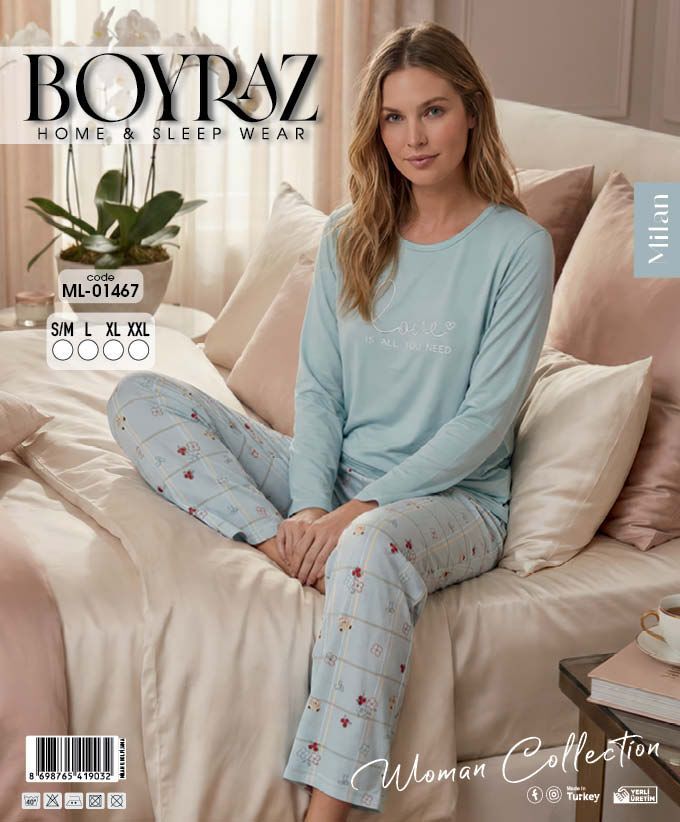 BOYRAZ 01467 MİLAN PİJAMA TAKIM
