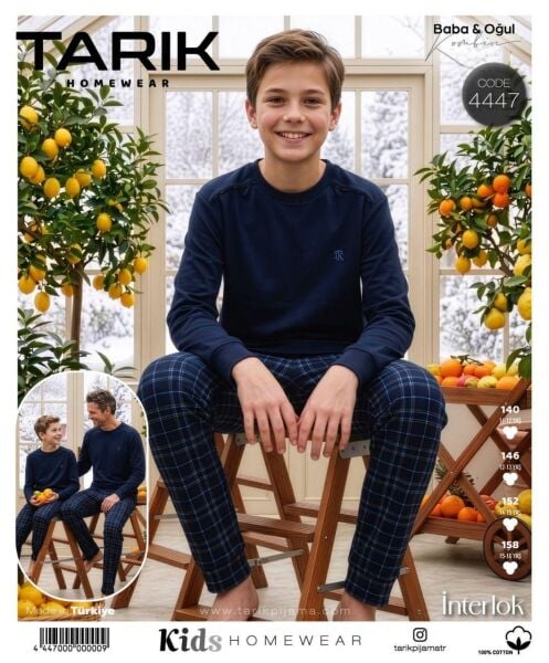 TARIK 4447 ERKEK GES İNTERLOK PİJAMA TAKIM