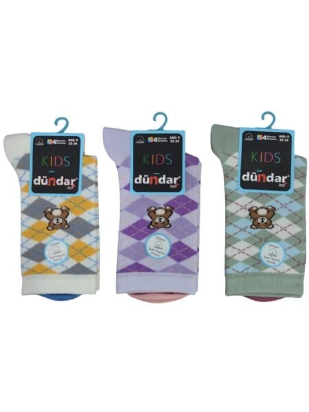 DÜNDAR 8252 KIZ ÇOCUK PLUS COTTON ÇORAP