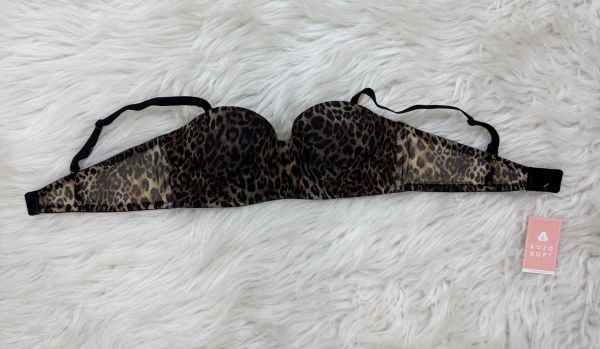 KOZA 80624 DOLGUSUZ LEOPAR STRAPLEZ SÜTYEN