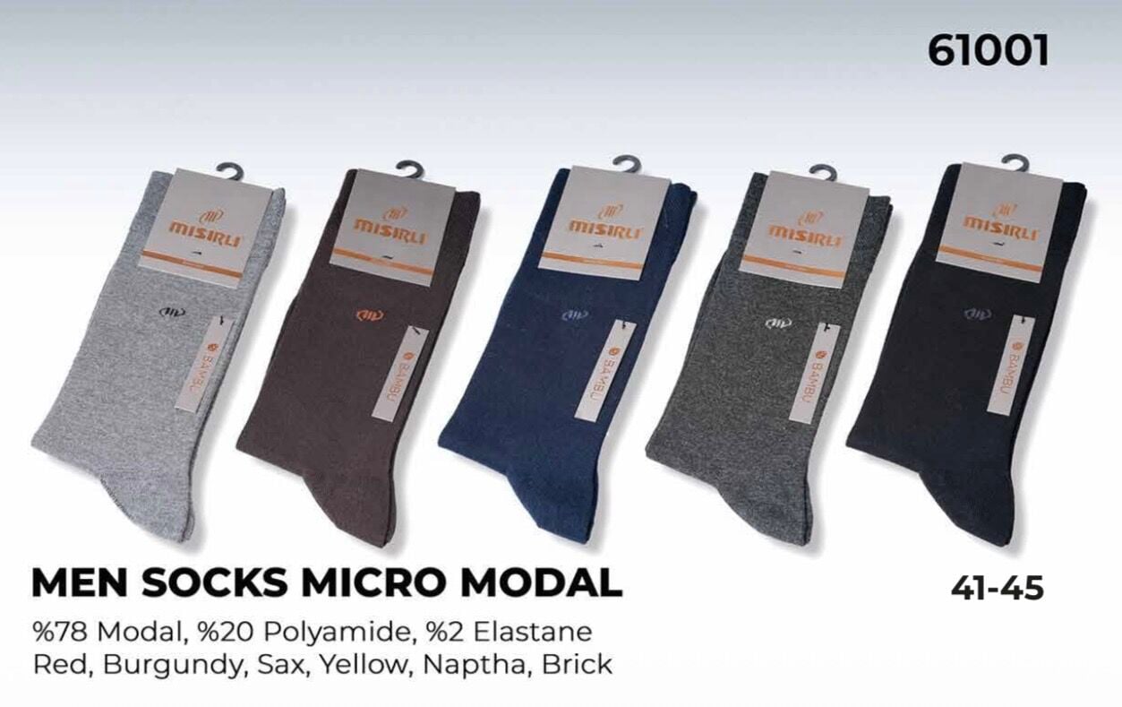 MISIRLI 61001 ERKEK ORGANİK MODAL ERKEK SOKET 12Lİ