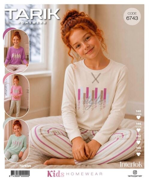 TARIK 6743 KIZ GES İNTERLOK PİJAMA TAKIM