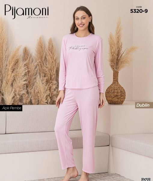 PİJAMONİ 5320-9 BAYAN DUBLİN PİJAMA TAKIM
