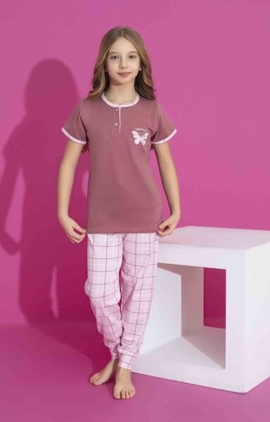 TARIK 2969 KIZ GES 10-15 YAŞ K.KOL PİJAMA TAKIM