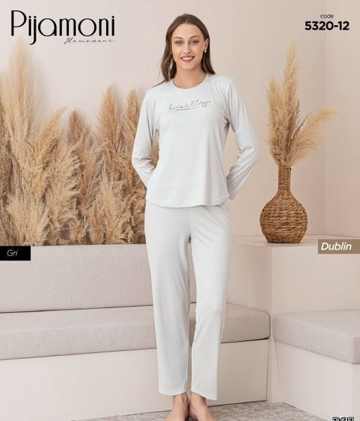 PİJAMONİ 5320-12 BAYAN DUBLİN PİJAMA TAKIM