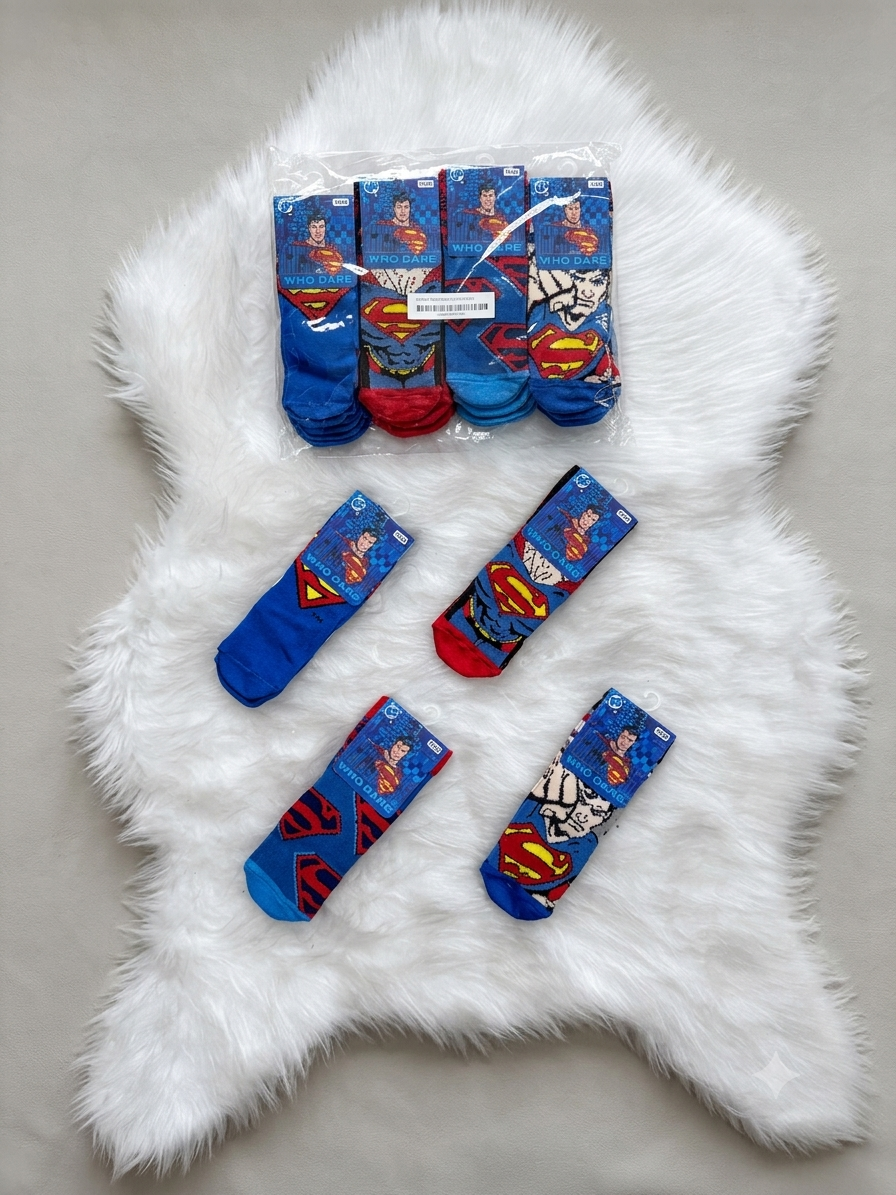 ÇİMPA SM23057 SUPERMAN SOKET ÇORAP