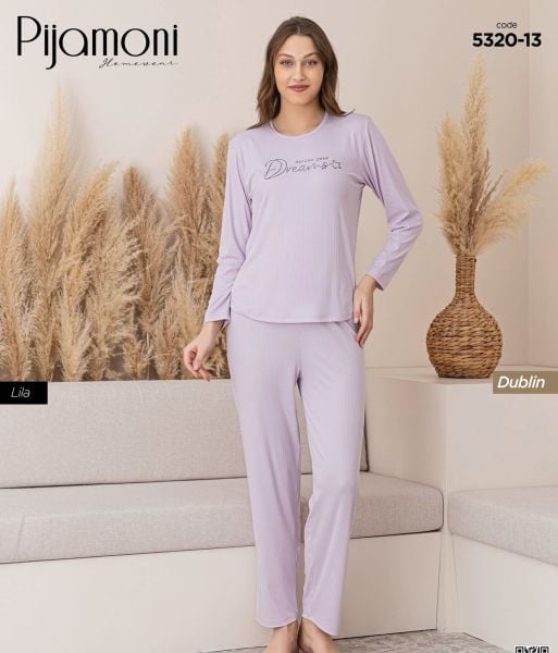 PİJAMONİ 5320-13 BAYAN DUBLİN PİJAMA TAKIM