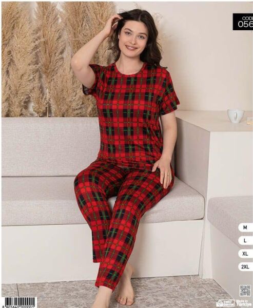 COOLBELLA 0567 BAYAN MİLAN K.KOL PİJAMA TAKIM