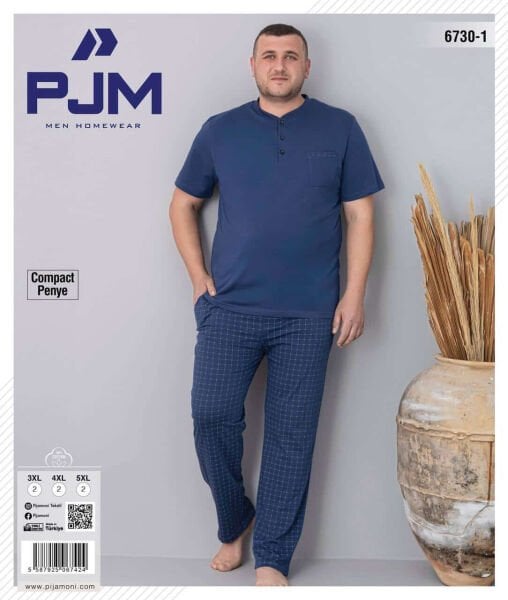PJM 6730-1 ERKEK PENYE BATTAL KISA KOL PATLI TAKIM
