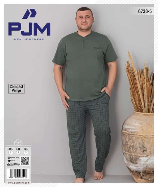 PJM 6730-5 ERKEK PENYE BATTAL KISA KOL PATLI TAKIM