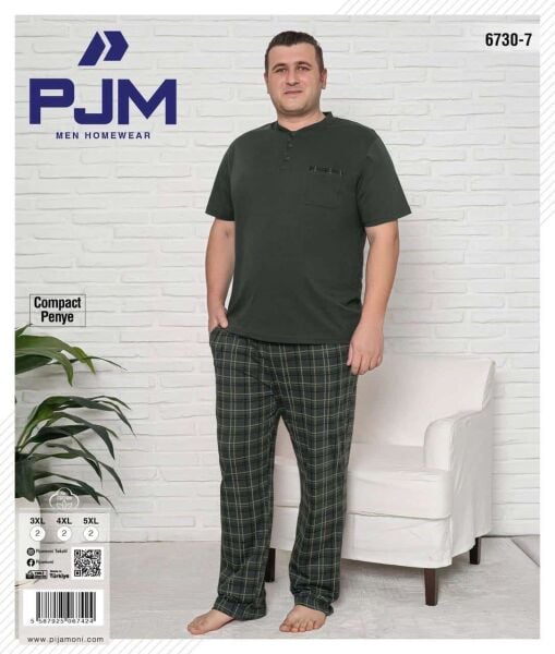 PJM 6730-7 ERKEK PENYE BATTAL KISA KOL PATLI TAKIM