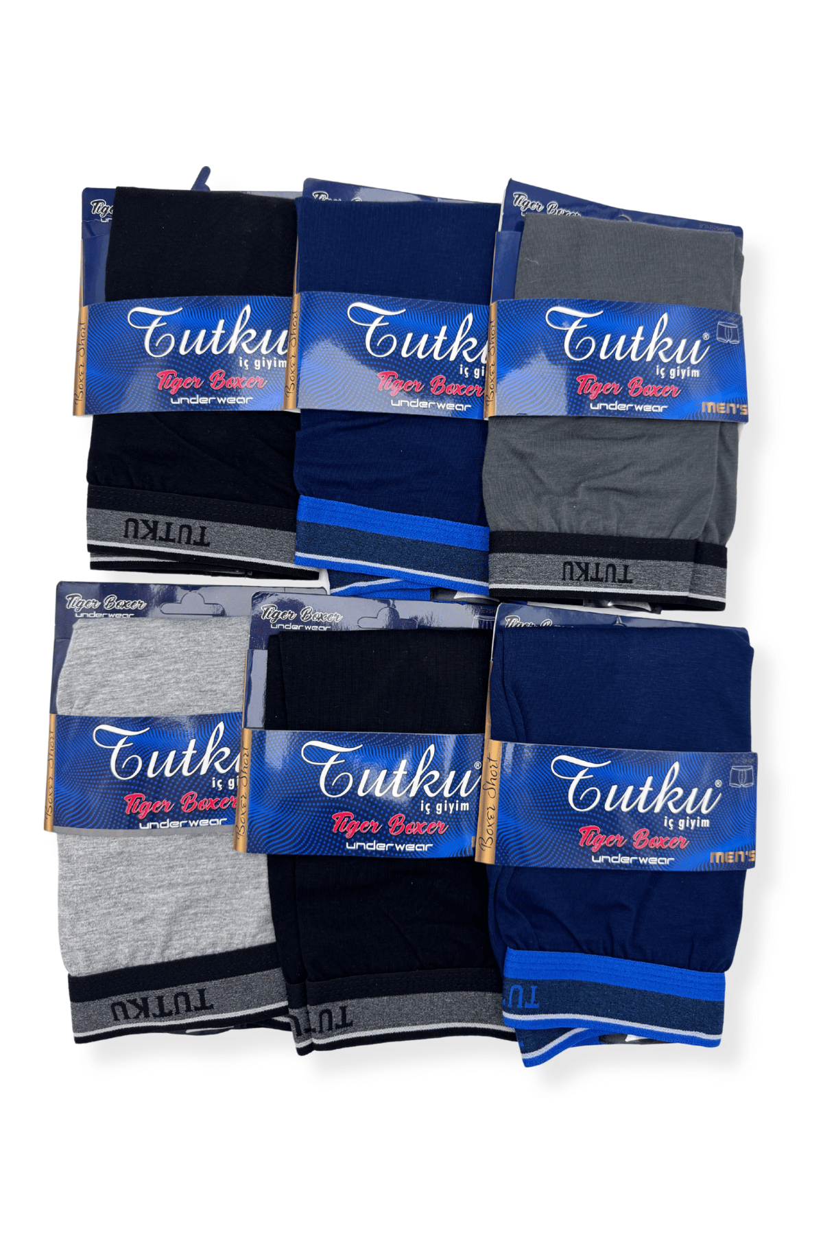 TUTKU 0122 ERKEK TİGER SPOR BOXER ASORTİ - XXL