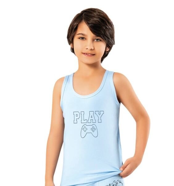 KOTA 3000 ERKEK ÇOCUK BASKILI LİKRALI PENYE ATLET