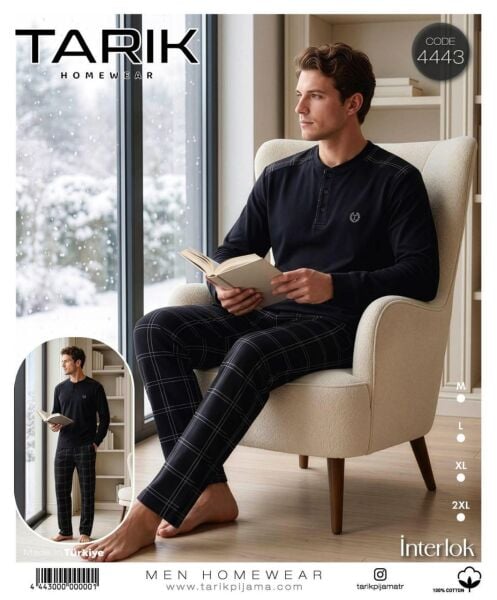 TARIK 4443 ERKEK İNTERLOK PİJAMA TAKIMI