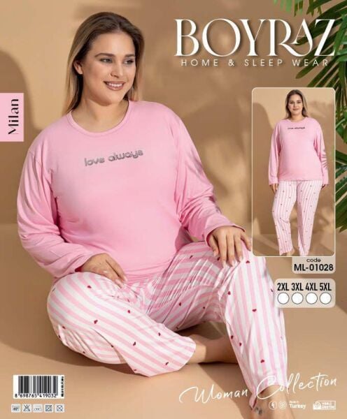BOYRAZ 01028 MİLAN BATTAL PİJAMA TAKIM