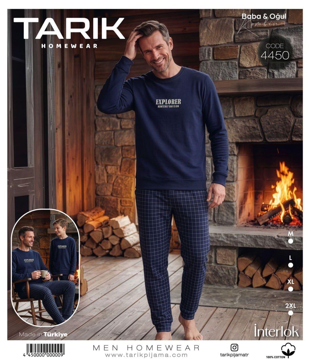 TARIK 4450 ERKEK İNTERLOK PİJAMA TAKIMI