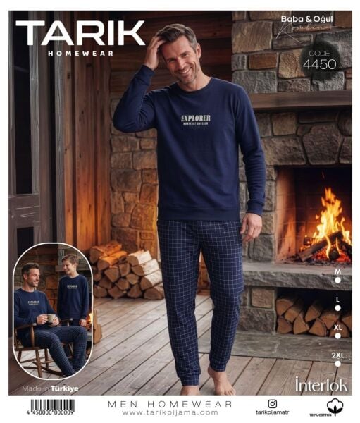 TARIK 4450 ERKEK İNTERLOK PİJAMA TAKIMI