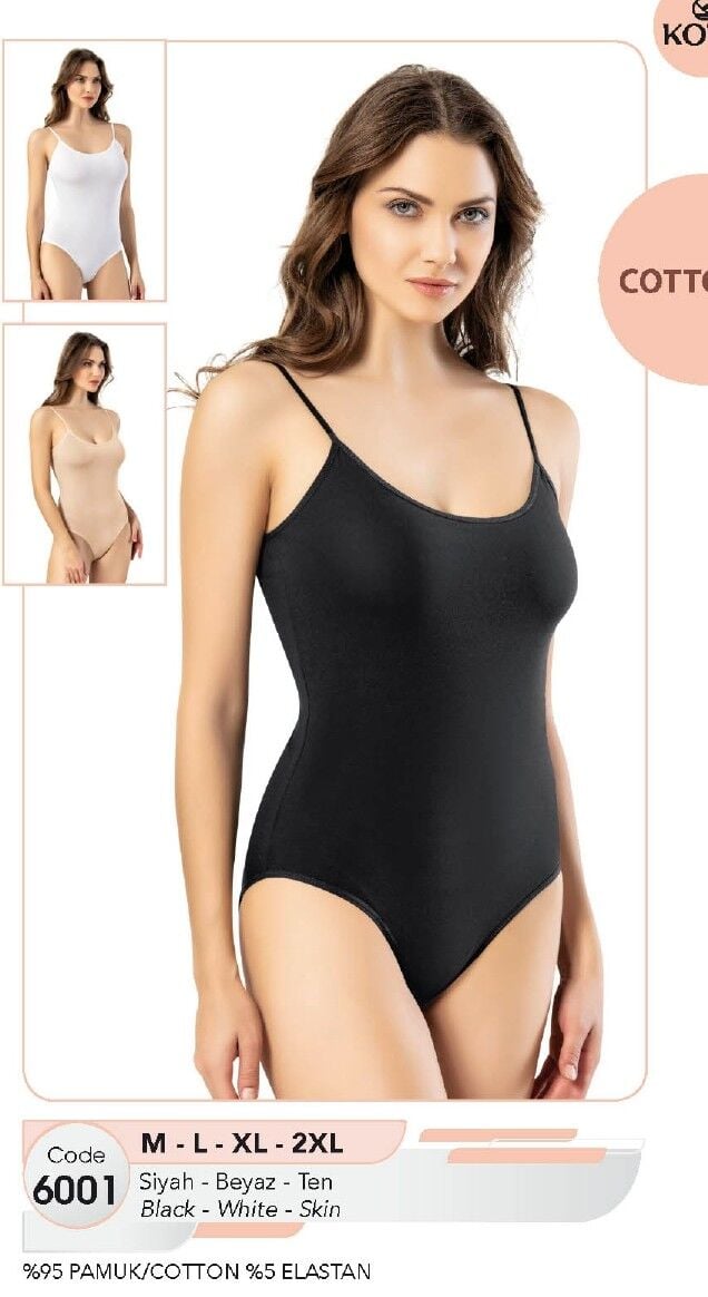 KOTA 6001 BAYAN BATTAL ÇITÇITLI İP ASKI BODY