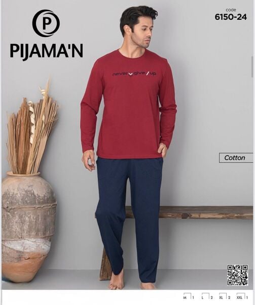 PİJAMAN 6150-24 ERKEK PENYE PİJAMA TAKIM
