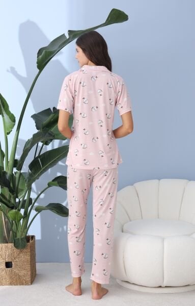 LİNDROS 30260 ROTASYON GÖMLEK K.KOL PİJAMA TAKIM