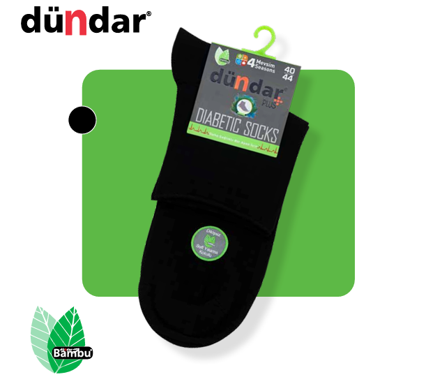 DÜNDAR 5985 ERKEK BAMBU PLUS DİYABETİK KONÇ PATİK