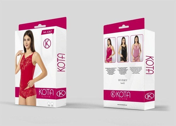 KOTA 6367 DANTELLİ ŞORTLU TAKIM