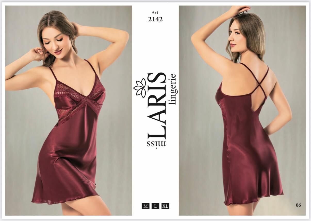 MİSS LARİS 2142 SATEN KISA GECELİK