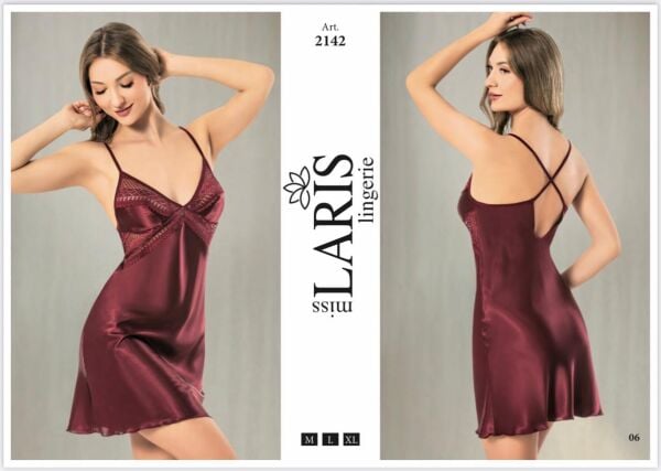 MİSS LARİS 2142 SATEN KISA GECELİK