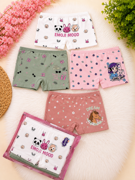 KOTA 3409 KIZ ÇOCUK PARÇA BASKILI BOXER