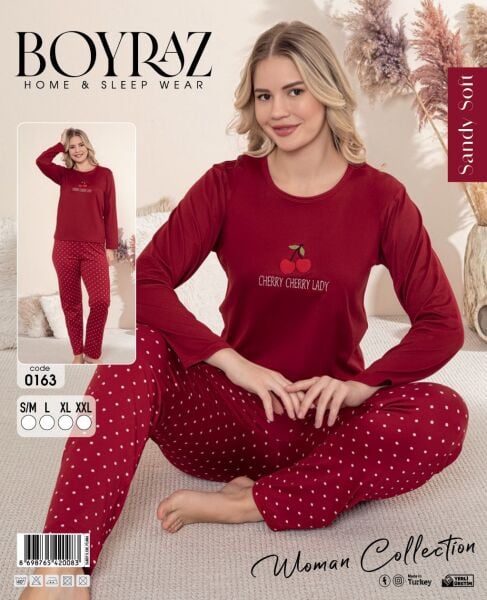 BOYRAZ 00163 BAYAN SENDY SOFT  PİJAMA TAKIMI