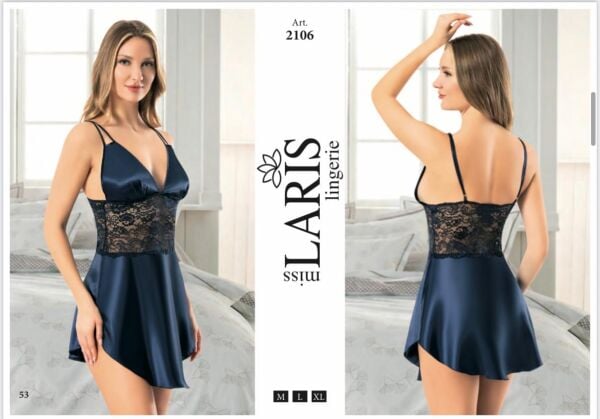 MİSS LARİS 2106 SATEN KISA GECELİK