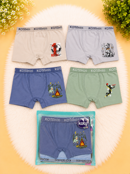 KOTA 1005 ERKEK ÇOCUK BASKILI BOXER