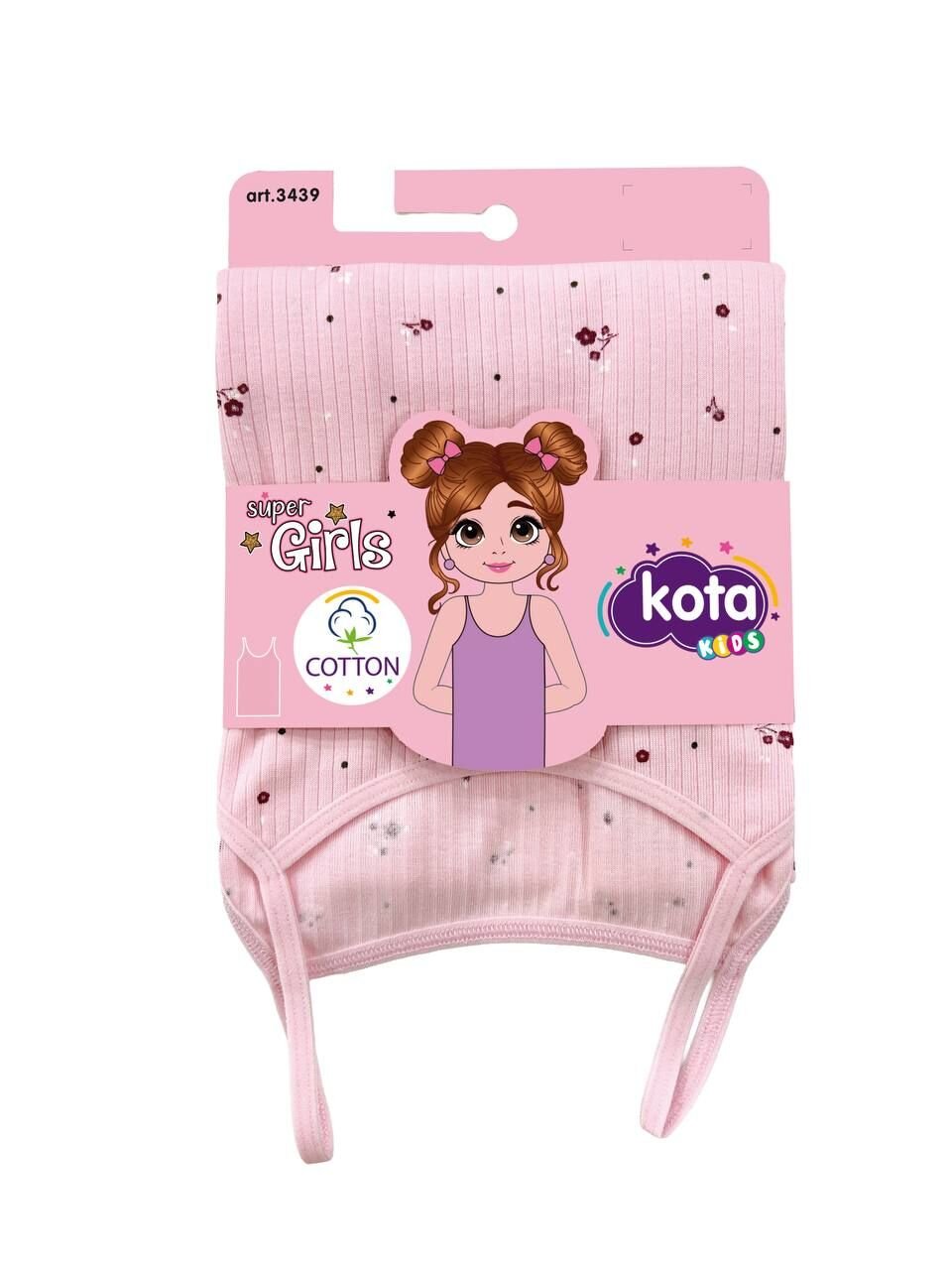 KOTA 3439 KIZ ÇOCUK BASKILI RAPORLU RİBANA ATLET