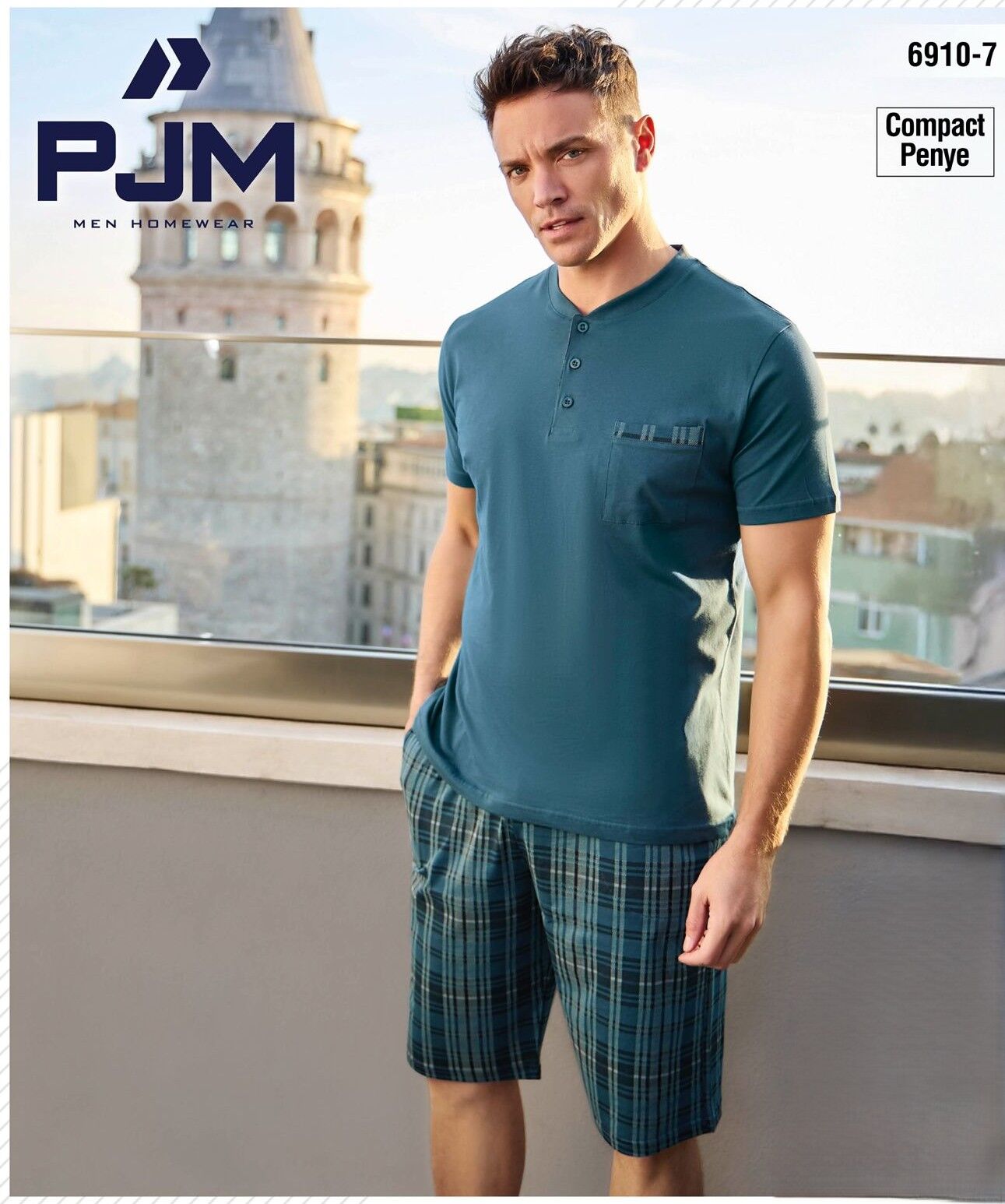 PJM 6910-7 ERKEK PENYE CEPLİ ŞORT TAKIM