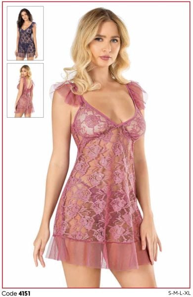 PRİMODA 4151 KISA TÜL GECELİK