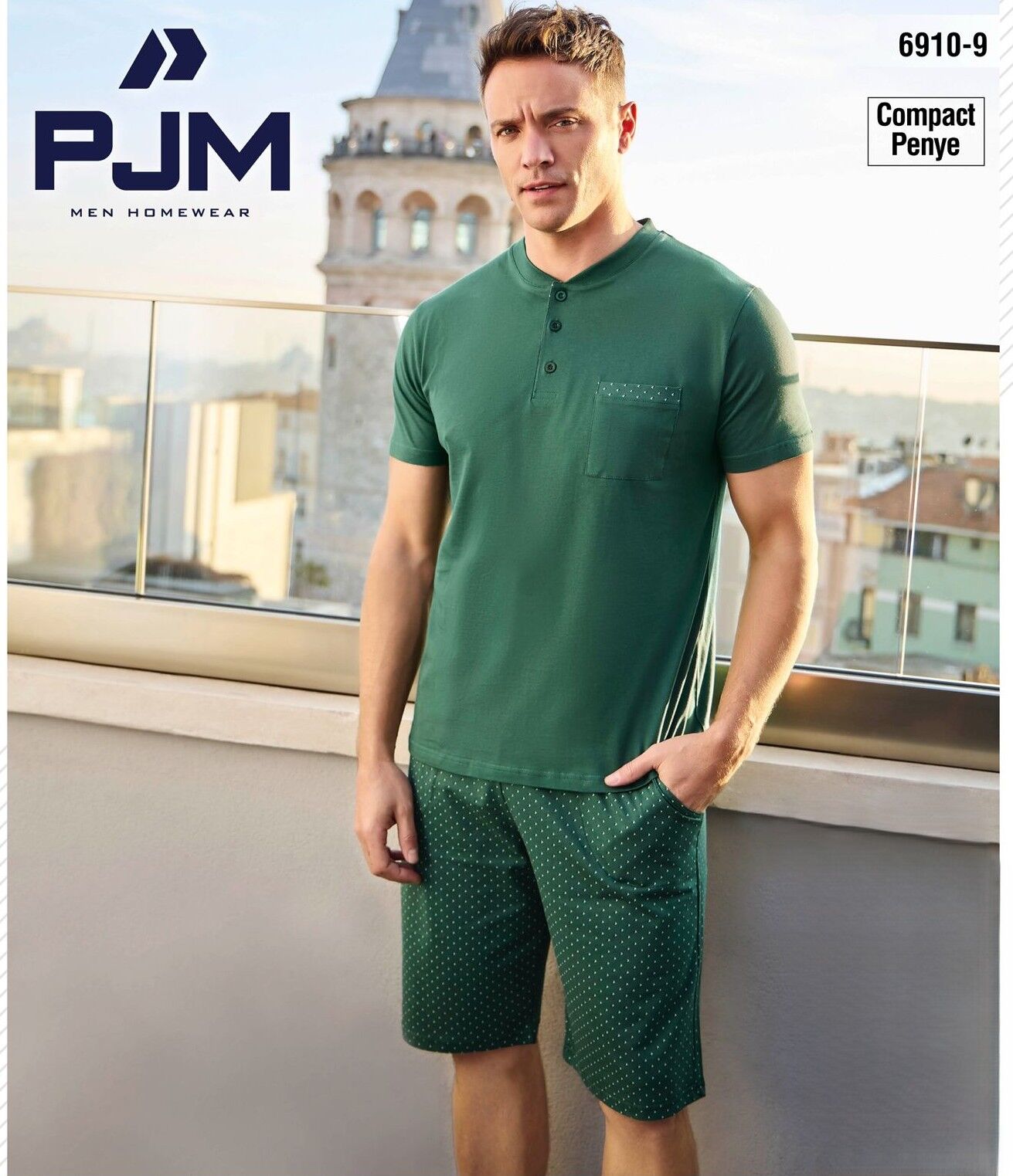 PJM 6910-9 ERKEK PENYE CEPLİ ŞORT TAKIM