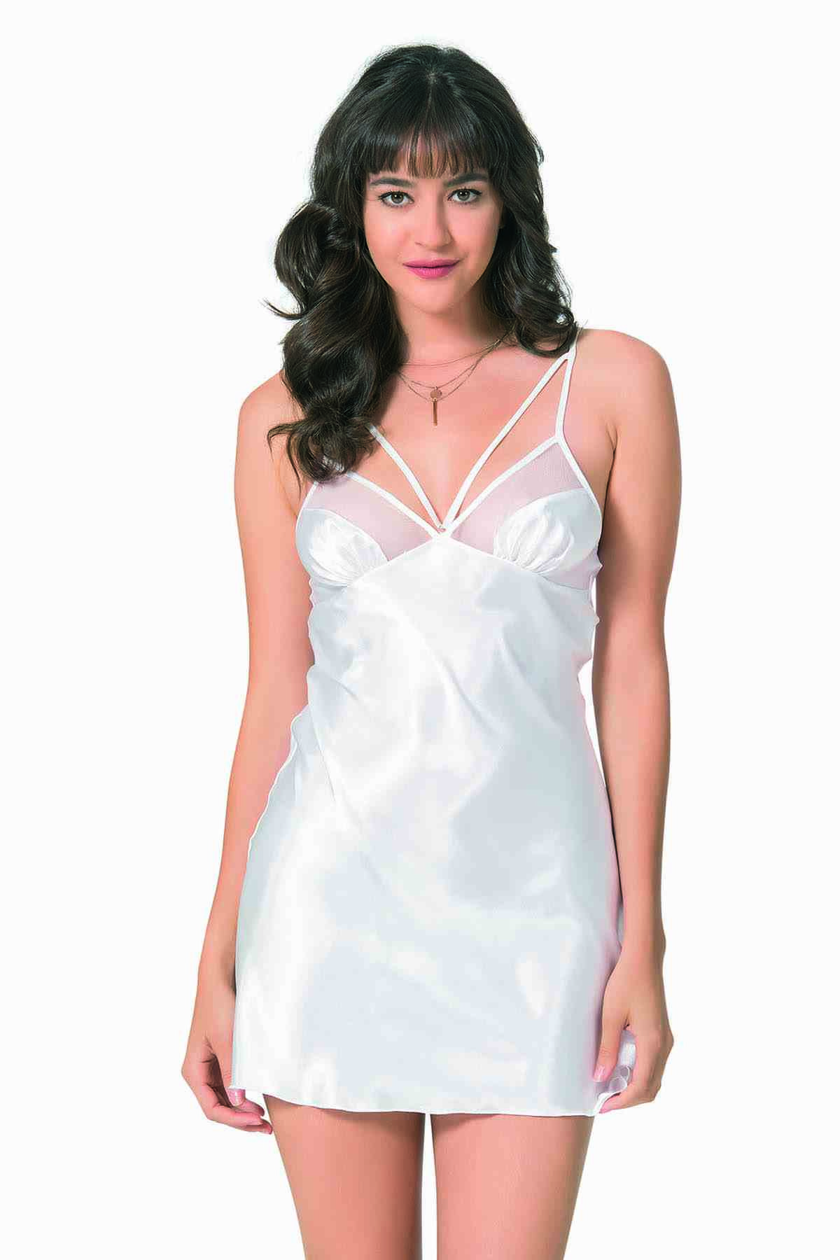 PRİMODA 8060 SATEN KISA GECELİK