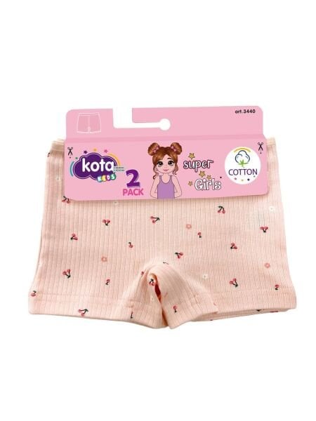 KOTA 3440 KIZ ÇOCUK BAS.RAPORLU RİBANA 2 Lİ ŞORT