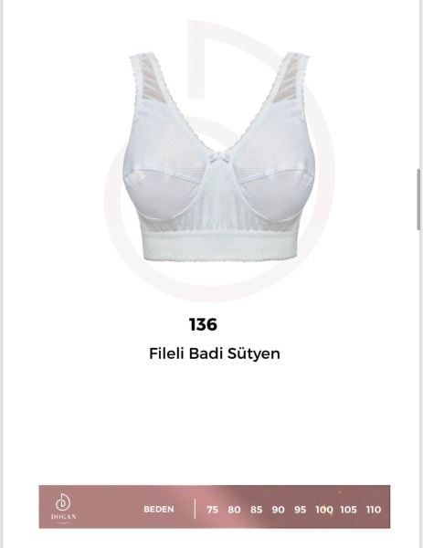 DOĞAN 136 FİLELİ BADİ SÜTYEN