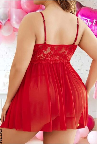 BELENG 5066 BRALET ÇİFT YIRTMAÇLI GECELİK BATTAL