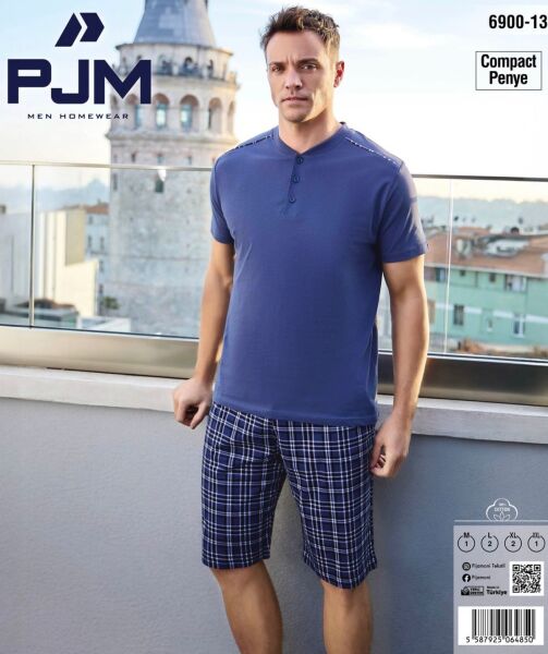 PJM 6900-13 ERKEK PENYE KISAKOL ŞORTLU TAKIM