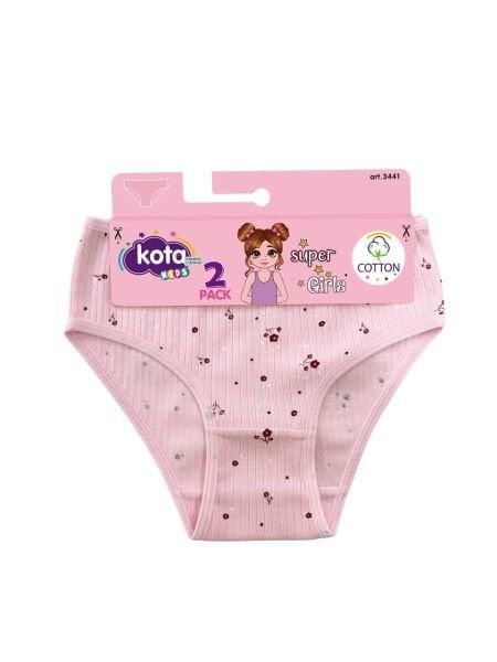 KOTA 3441 KIZ ÇOCUK BAS.RAPORLU RİBANA 2 Lİ BİKİNİ