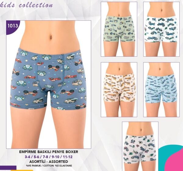 KOTA 1013 ERKEK ÇOCUK BASKILI BOXER