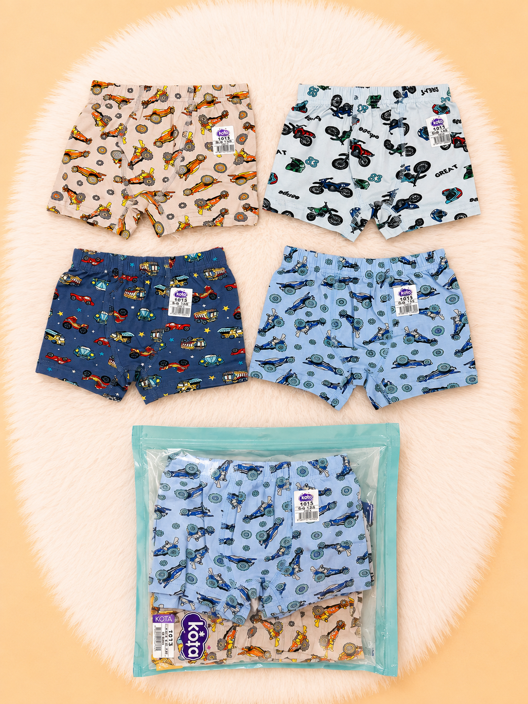 KOTA 1013 ERKEK ÇOCUK BASKILI BOXER