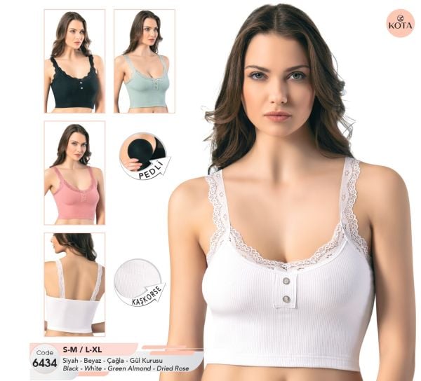 KOTA 6434 BAYAN KAŞKORSE SUR DANTELLİ PEDLİ KROP