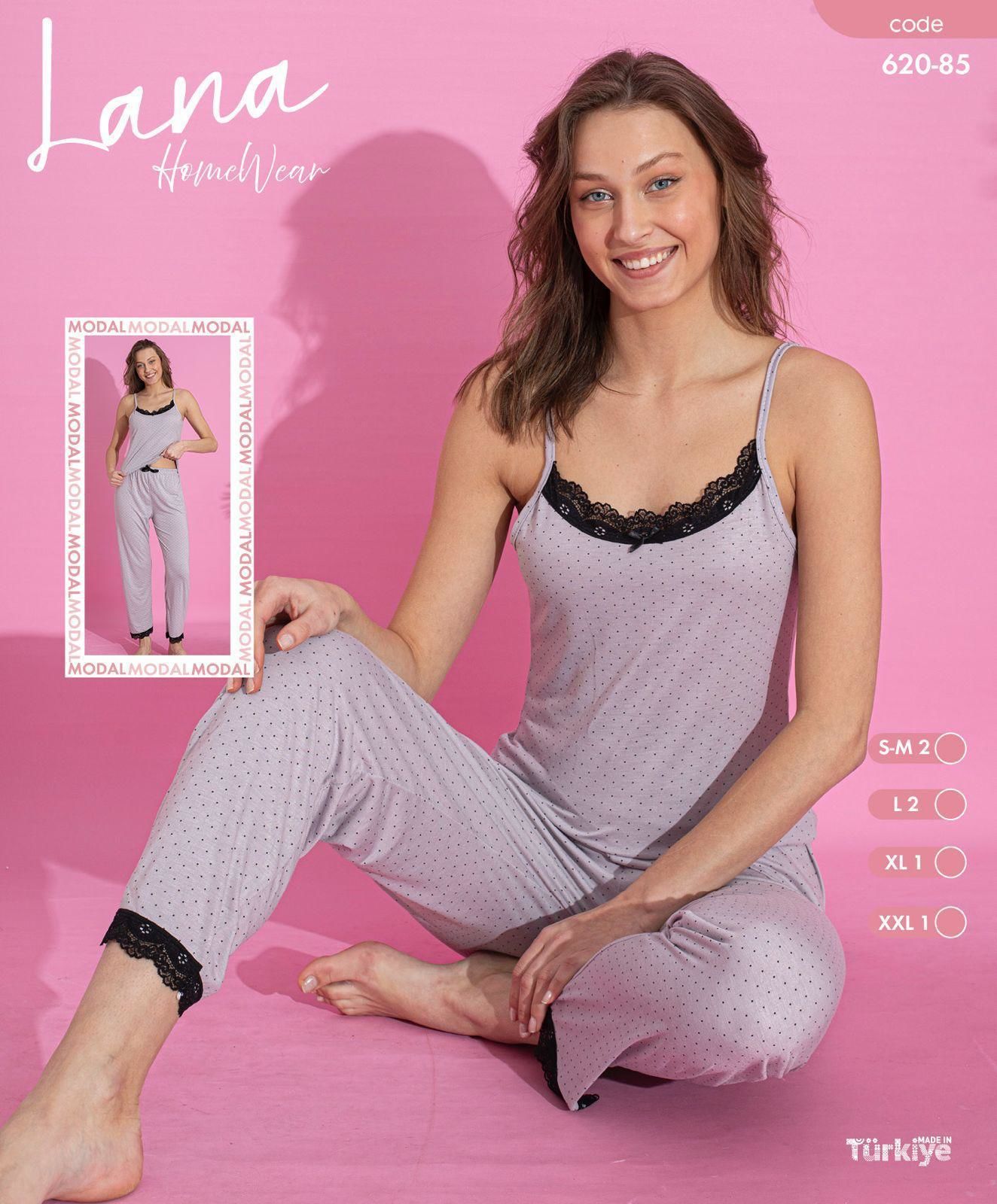 LANA 620-85 BAYAN MODAL DANT.İP ASKILI TAKIM