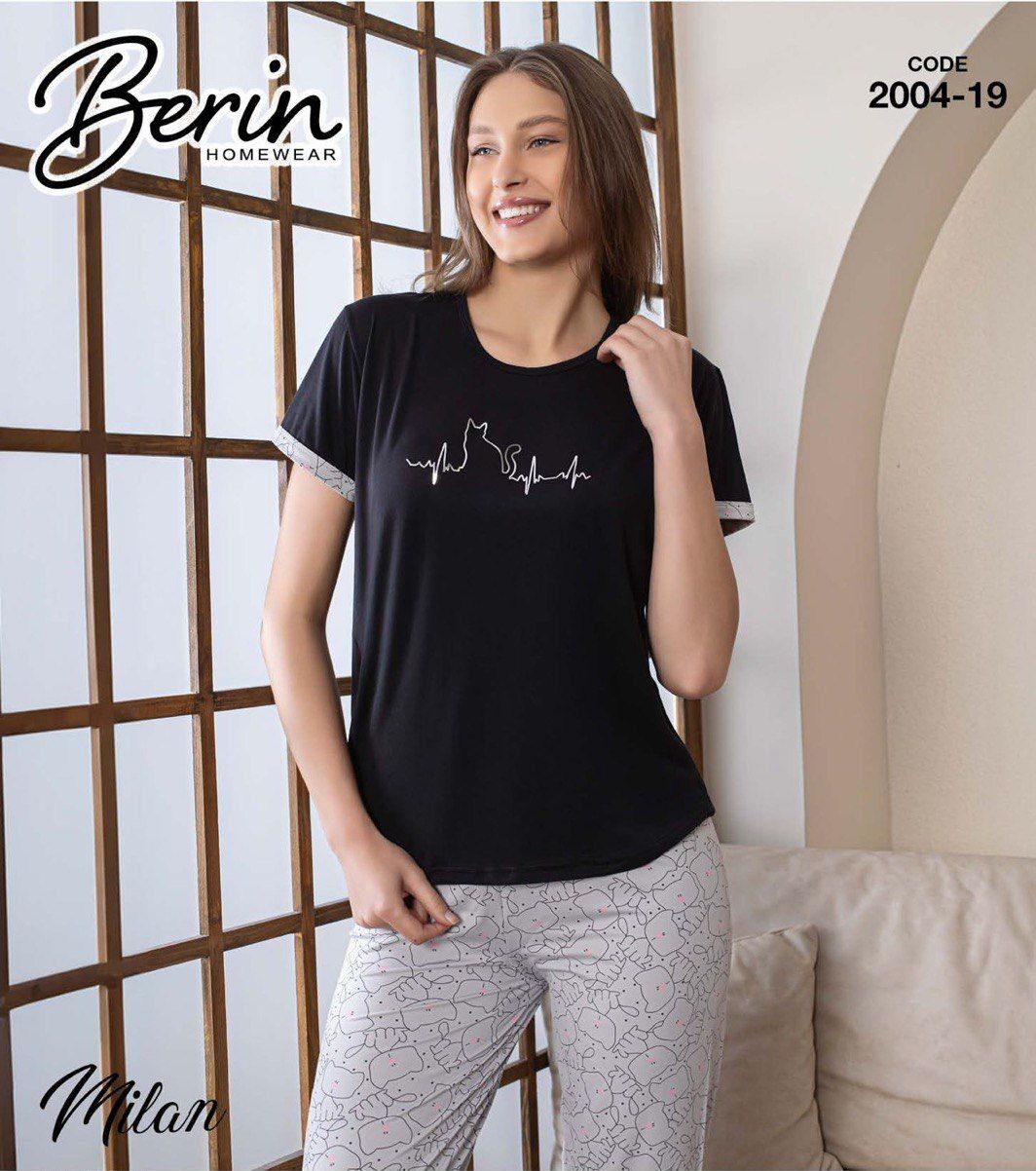 BERİN 2004-19 MİLAN KISA KOL PİJAMA TAKIM