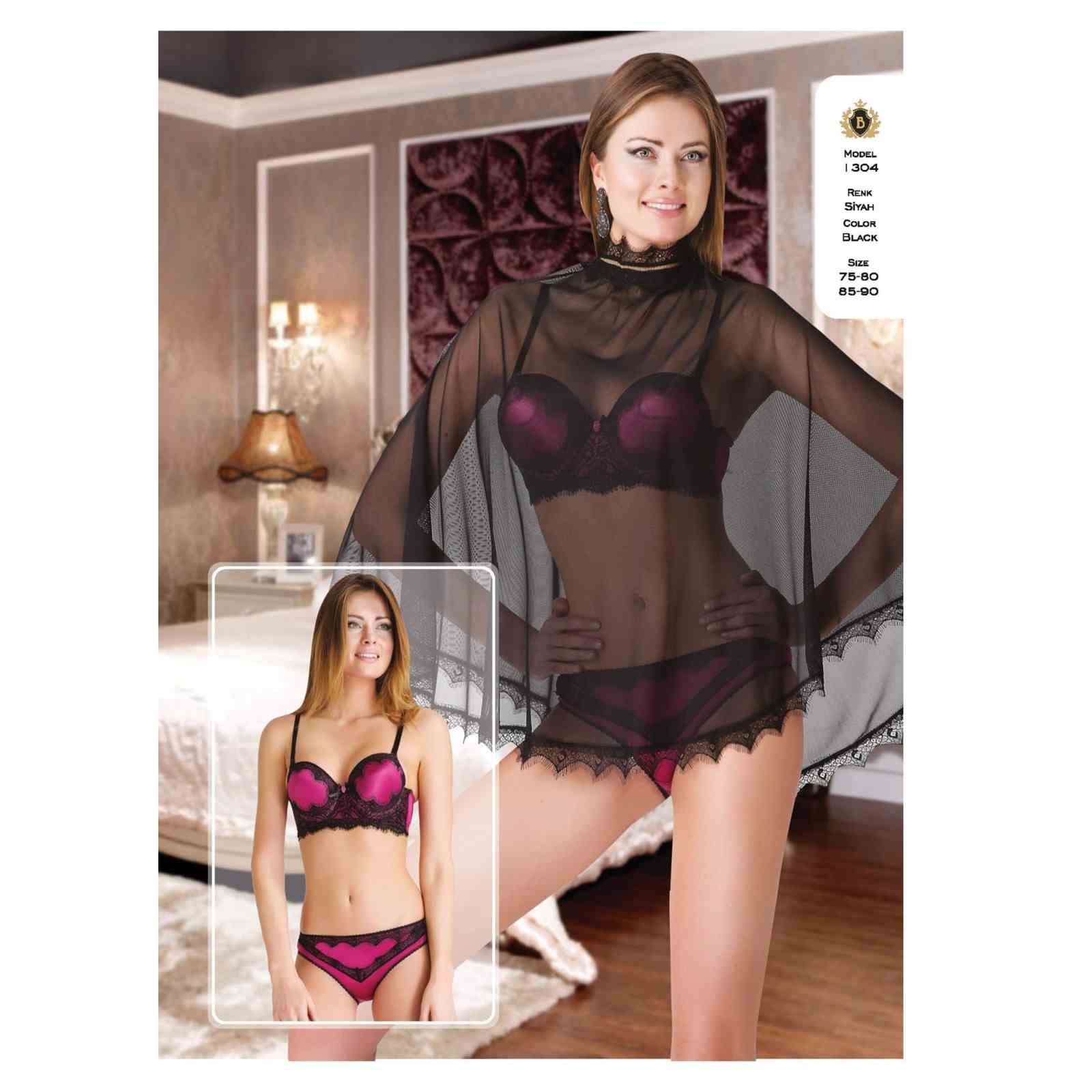 BÜŞRA 1304 FANTAZİ DESTEKLİ SÜTYEN TAKIM