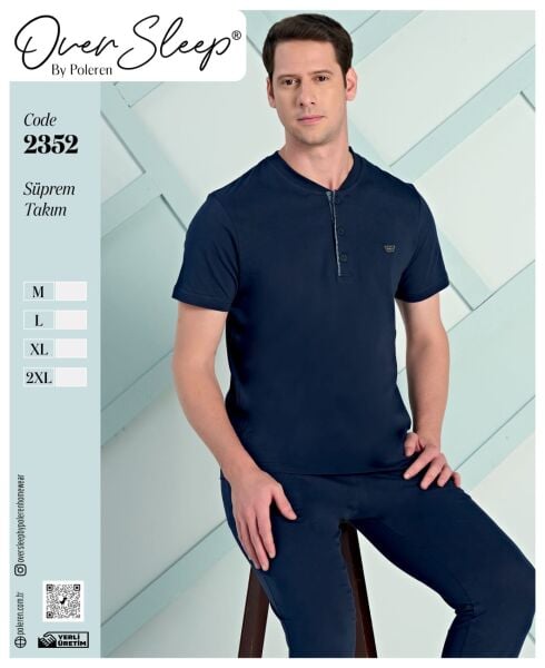 OVER SLEEP 2352 ERKEK SÜPREM K.KOL PİJAMA TK