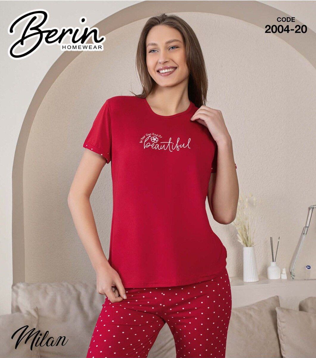 BERİN 2004-20 MİLAN KISA KOL PİJAMA TAKIM